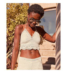 Bustier met halskoordje