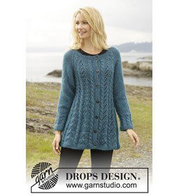 Gebreid vest met kabels