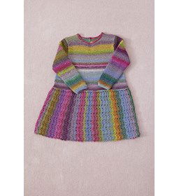 Meisjes jurk gemaakt van Lang Yarns Mille colori baby