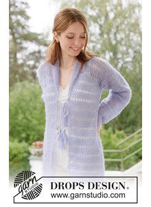 Gehaakt vest met kantpatroon & sjaalkraag