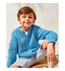 Vest voor jongens met ristsluiting gemaakt van Rits deelbaar