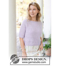Lavender Dust Trui gemaakt van DROPS Sky