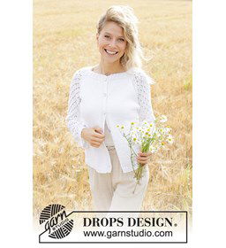 Madeliefjesveld Vest gemaakt van Drops Safran