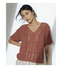 Damesshirt gemaakt van Haaknaalden