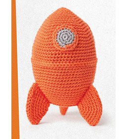 Wallace en Gromit raket gemaakt van Scheepjes Catona 50 - 100 gram