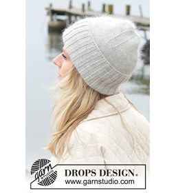 Damesmuts gemaakt van Drops Kid Silk