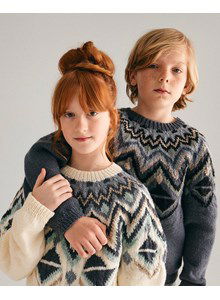 Kindertrui met ronde pas