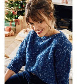 Gestippelde damestrui gemaakt van Phildar Phil Leo concept