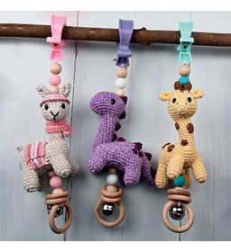 Gehaakte Wagenhangers gemaakt van Durable Coral