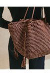 Haakpatroon Tas met gevlochten schouderbanden van andere kant