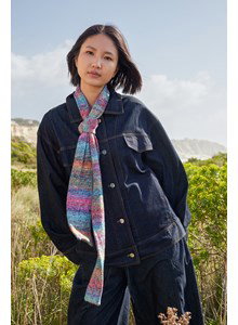 Breipatroon sjaal salt mist gemaakt van Lang Yarns Wooladdicts Move