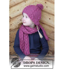 Muts en sjaal gemaakt van Drops Air