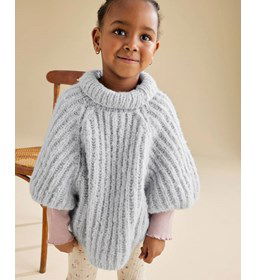 Poncho met korte mouwen