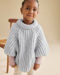 Breipatroon Poncho met korte mouwen