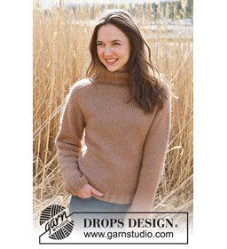 Damestrui met zadelschouders gemaakt van Drops Puna