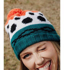 Muts met inbreipatronen gemaakt van Phildar Phil Partner 3,5