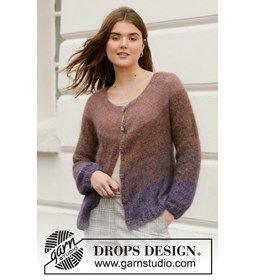 Dames vest gemaakt van Drops Kid Silk