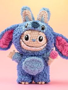 blauw alien monsterpakje