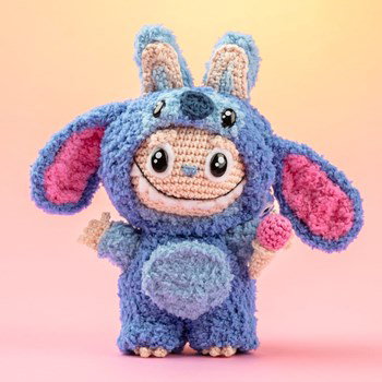 blauw alien monsterpakje