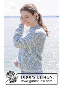 damestrui met IJslands patroon Blueberry Biscuit Sweater