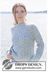 Breipatroon damestrui met IJslands patroon Blueberry Biscuit Sweater van andere kant