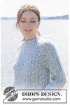 Breipatroon damestrui met IJslands patroon Blueberry Biscuit Sweater van andere kant