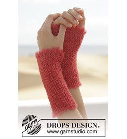 Polswarmers gemaakt van Drops Brushed Alpaca Silk