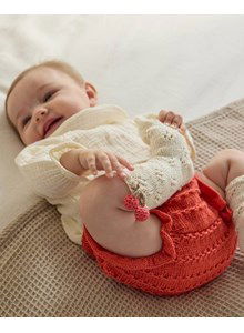 Pofbroekje met gerimpelde rand