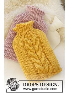 Gebreide hoes voor een warmwater fles of kruik van Eskimo.