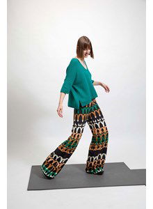 Wijde damestrui met v-hals