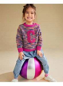 Trui met ingebreide C