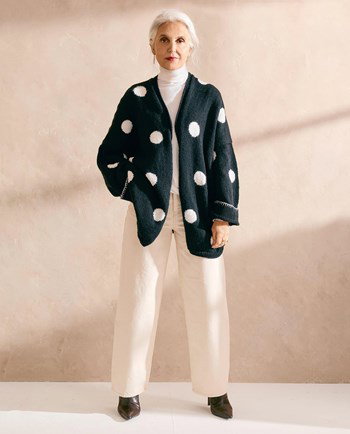 damesvest met dots Rachel