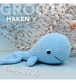 Knuffel Walvis gemaakt van Durable Velvet