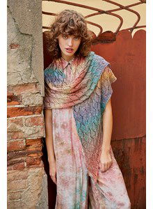 Puntsjaal in kantpatroon