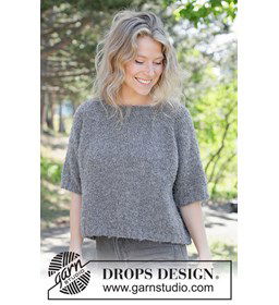 Emery Stone Trui gemaakt van DROPS Alpaca Boucle