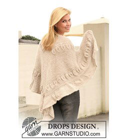 Omslagdoek gemaakt van Drops Alpaca