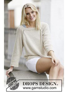 Gebreide trui met raglan