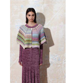 Schoudermantel gemaakt van Lang Yarns Magnolia