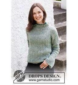 Damestrui gemaakt van Drops Brushed Alpaca Silk