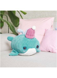 knuffel walvis met muts