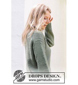 Damestrui met brede boorden gemaakt van Drops Lima