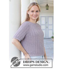 Lavender Sway Trui gemaakt van Drops Cotton Light