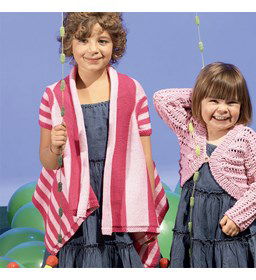 Vest gemaakt van Lang Yarns Quattro, Quattro Lame en Quattro color