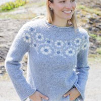 damestrui Blue Bloom met bloemenpatroon