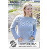 damestrui Blue Bloom met bloemenpatroon gemaakt van Drops Air