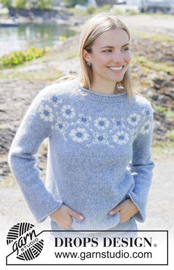damestrui Blue Bloom met bloemenpatroon