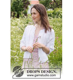 Damesvest met raglanmouwen gemaakt van knopen