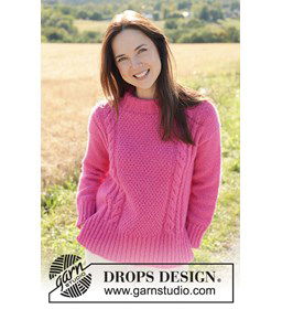 Bessenfestijn Trui gemaakt van Drops Air