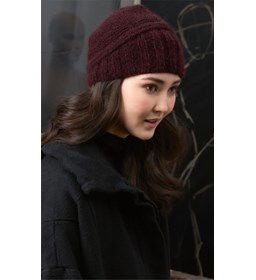 Muts gemaakt van Lang Yarns Malou Light uni en color