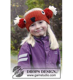 Vossen hoofdband gemaakt van Drops Nepal